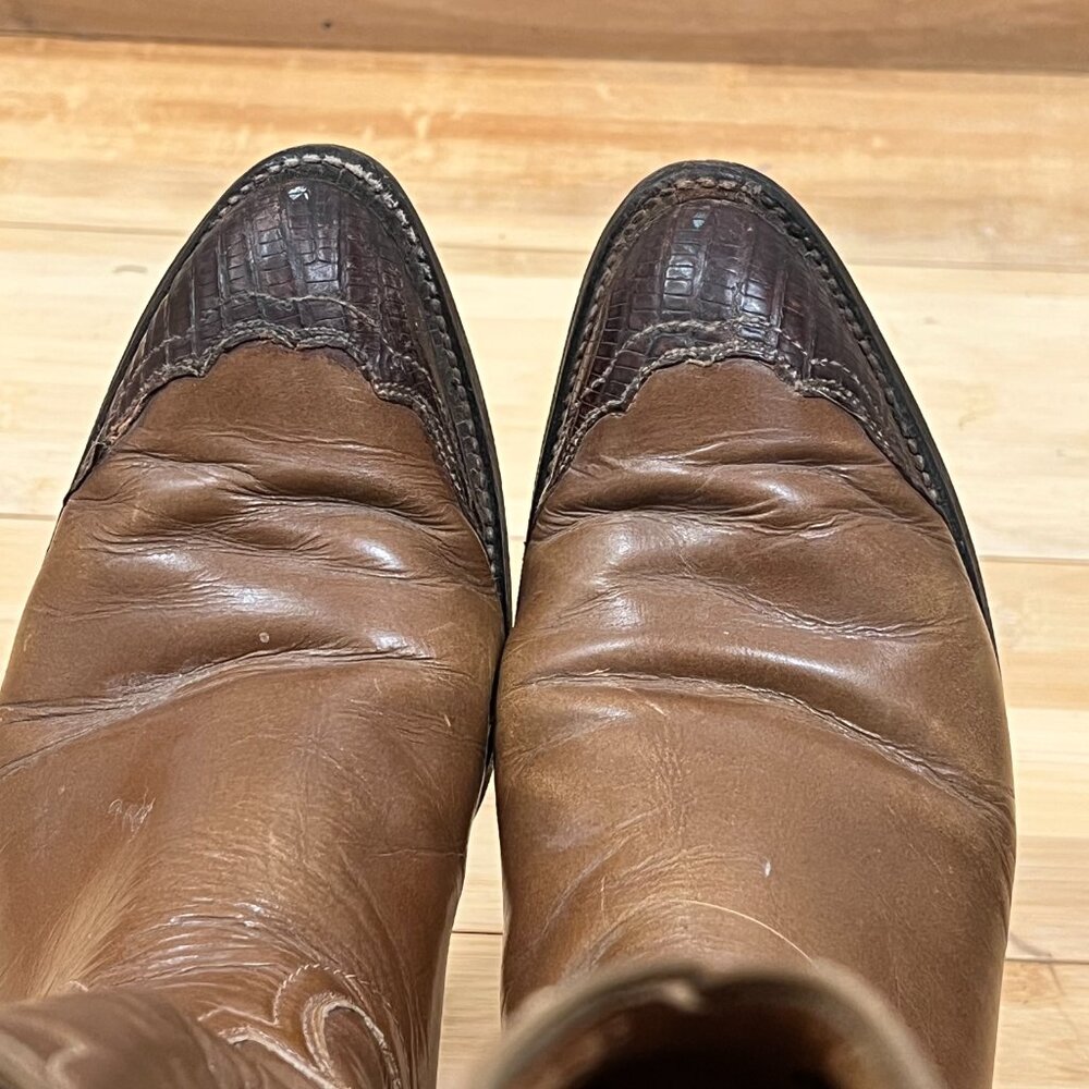 Vintage Tony Lama Black Label pre 1970 Boots Womens Size 7A - Picture 8 of 16
